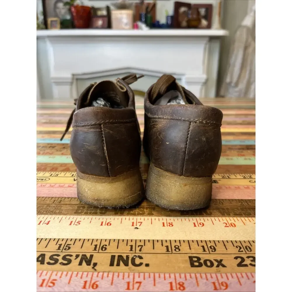 Clarks Originals Wallabee Shoes Brown Leather Women US 6 EU 36 Classic